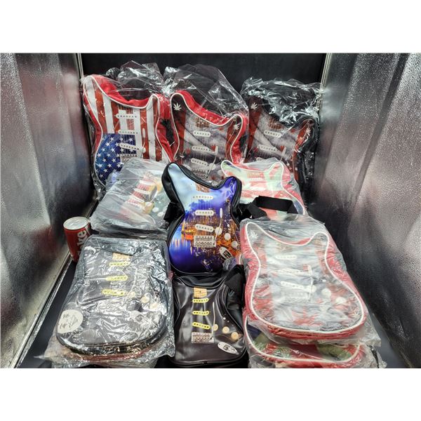 Approximately 40 Guitar/Rock n Roll Handbags