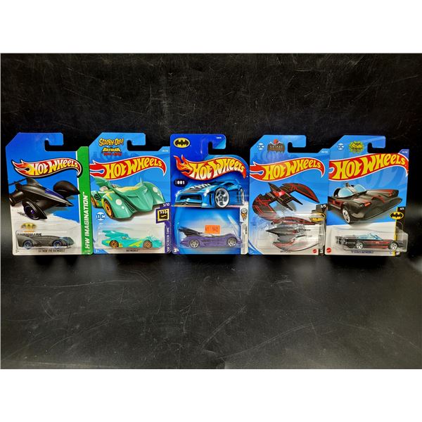 5 Sealed Batman Hot Wheels