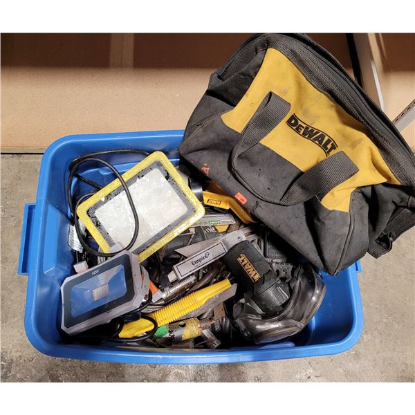 Large Tote and Tools and Hardware