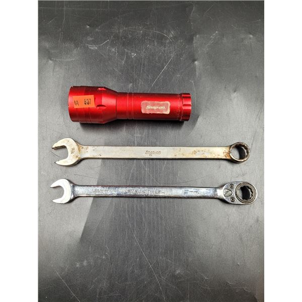 Snap-on Wrenches and Flashlight