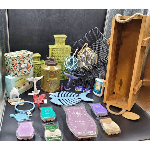 Scentsy Bricks Cast Iron & Home Decor Lot