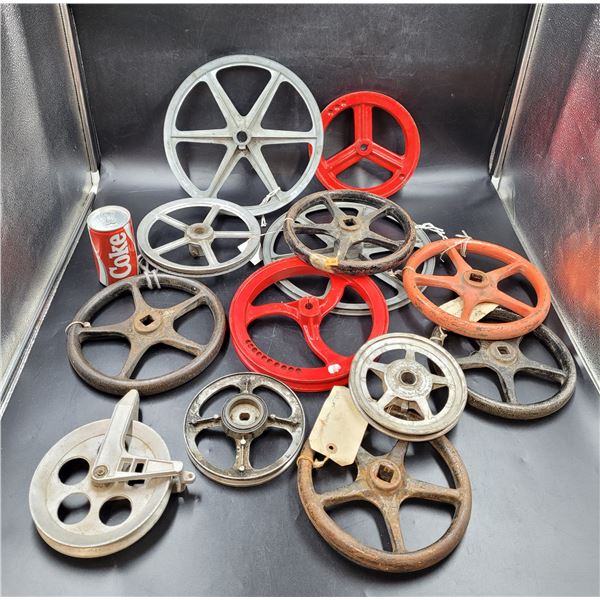 Lot of Vintage Wheels and Gears