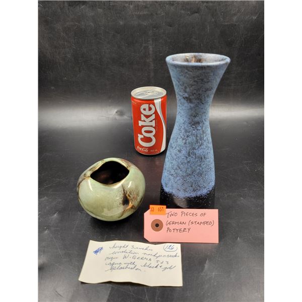 2 Pieces of German Pottery