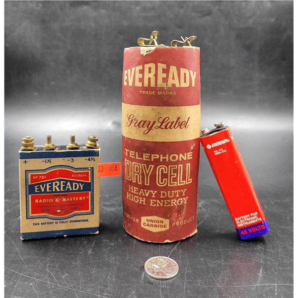 Vintage Eveready Batteries