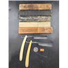 Image 1 : Lot of 5 Antique Straight Razor Boxes and 2 Razors