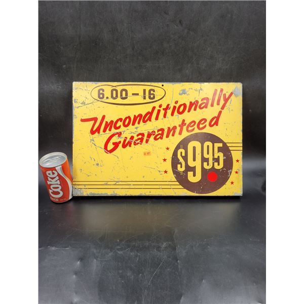 Vintage Double Sided Flange Advertising Sign