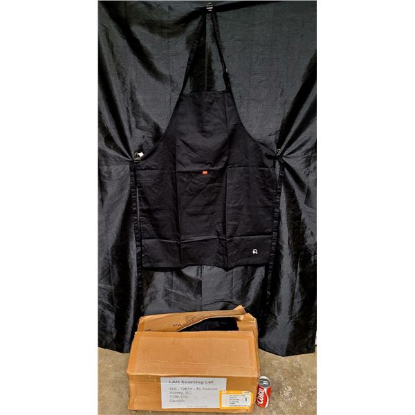 Case of 100 Black LG Aprons