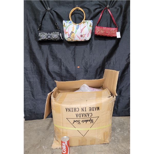 Case of Assorted Purses and Handbags