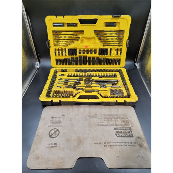 Stanley 274 Pc Black Chrome Socket Set