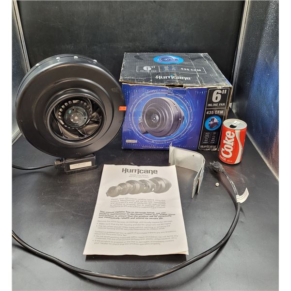 Hurricane 6" Inline Duct Fan
