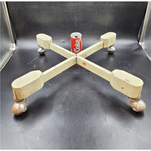 Heavy Metal Base on Castors