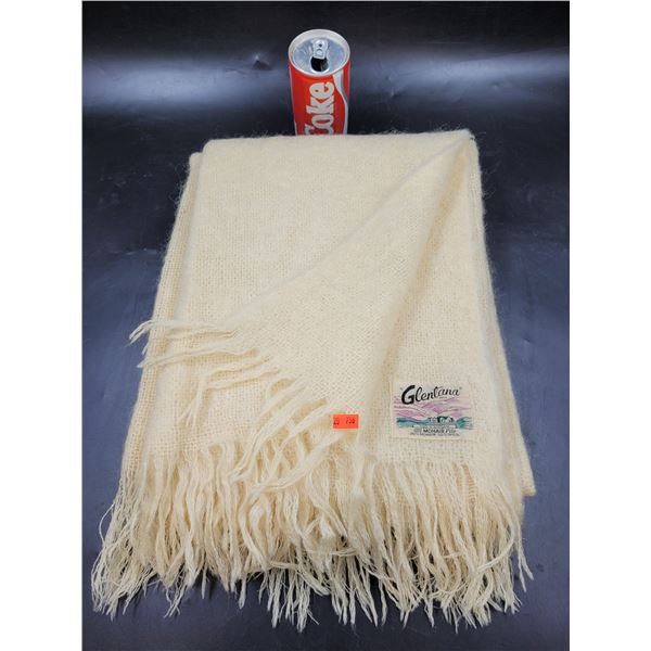 Mohair & Wool Blanket Made in Scotland
