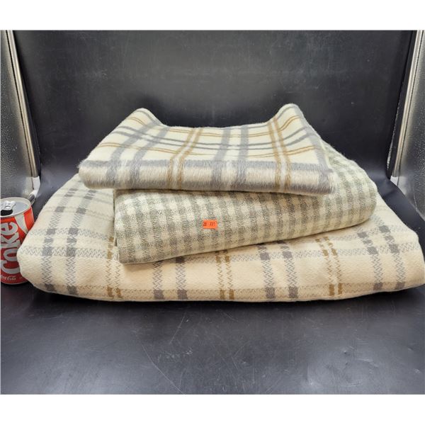 3 Wool Blankets