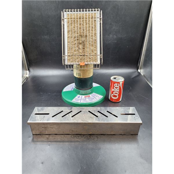 Coleman Model Catalytic Heater & Napoleon Stainless Steel Smoker Box