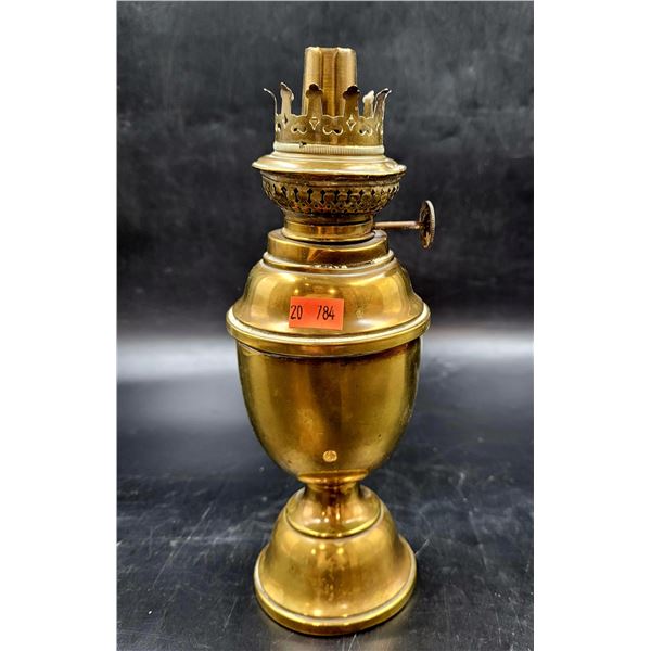 Vintage Brass Oil Lamp