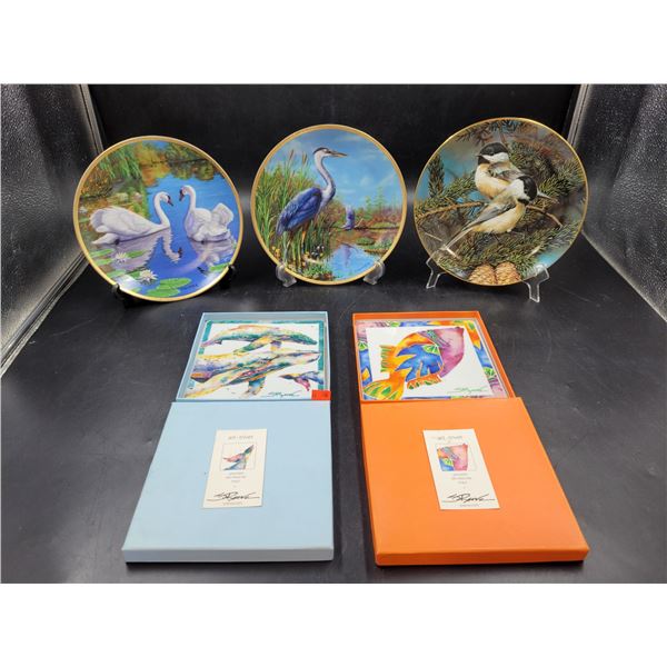 Faulkner Bird Collector's Plates & S Reeve Porcelain Art