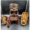 Image 1 : Carved Wooden Tiki Masks