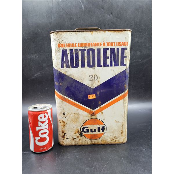 Vintage Gulf 1 Gallon Oil Tin