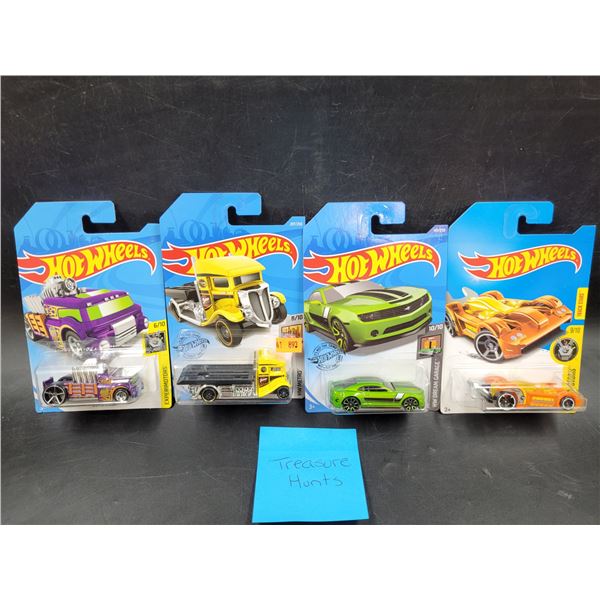 4 Sealed Treasure Hunt Hot Wheels