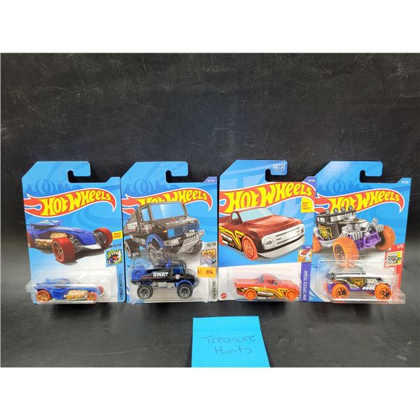 4 Sealed Treasure Hunt Hot Wheels