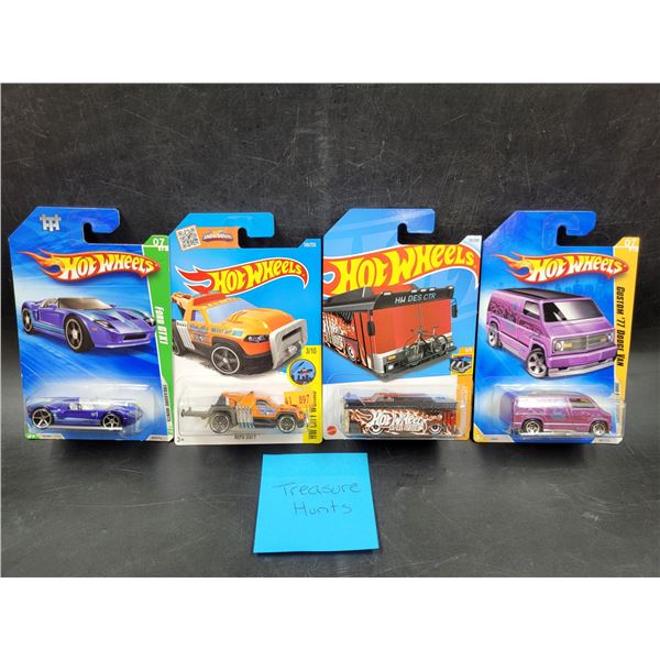 4 Sealed Treasure Hunt Hot Wheels