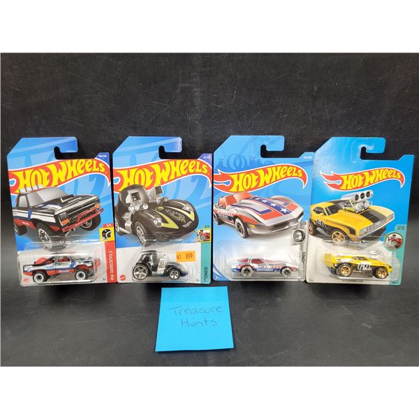 4 Sealed Treasure Hunt Hot Wheels