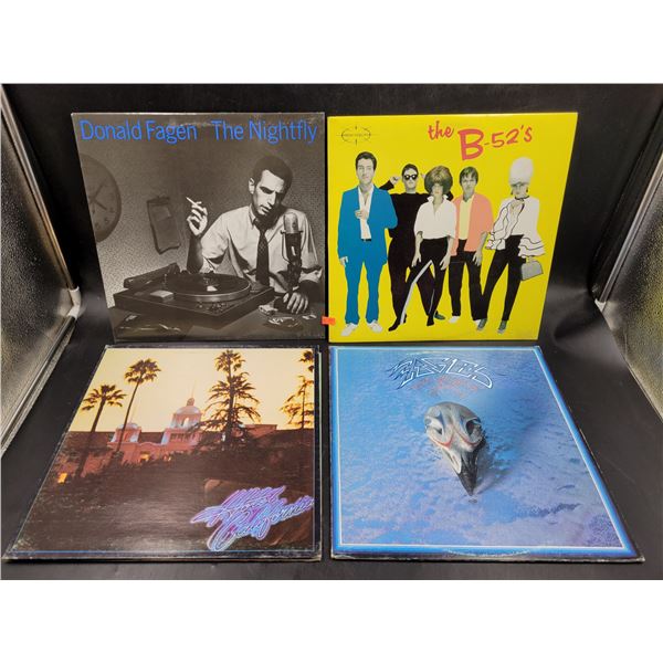 4 The Eagles/B-52s/Donald Fagen Vinyl Records