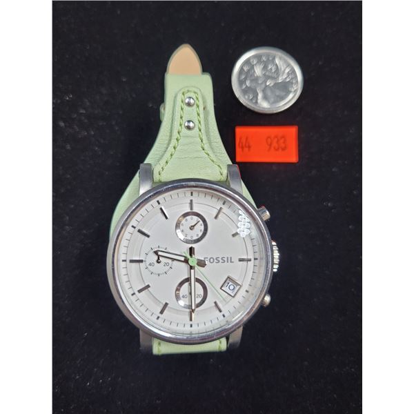 Genuine Leather Fossil Watch