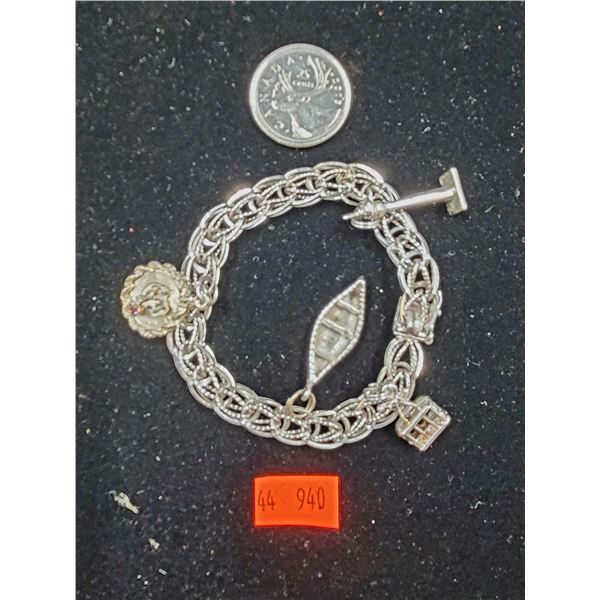Sterling Silver Charm Bracelet
