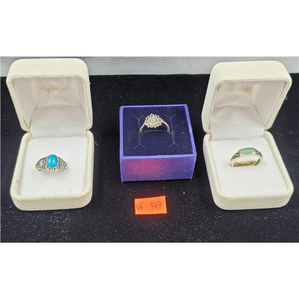 Sterling Silver Ring Lot