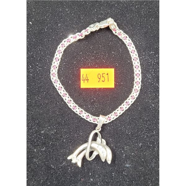 Sterling Silver Dolphin Bracelet