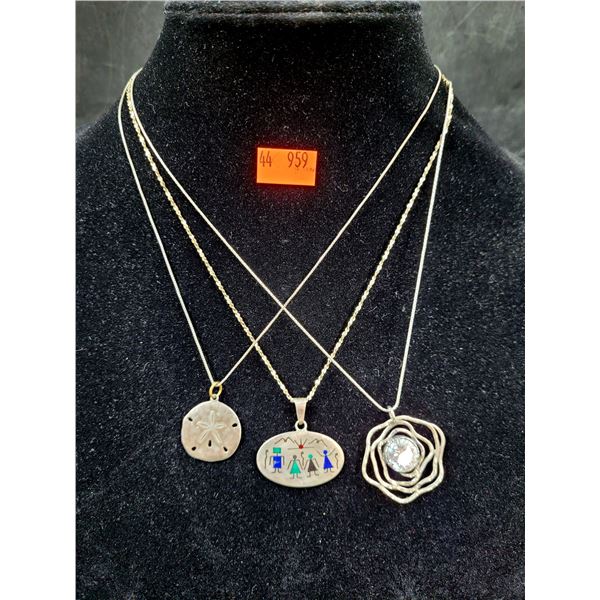 Sterling Silver Necklace Lot