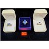 Image 1 : Sterling Silver Rings w/ Blue Stones