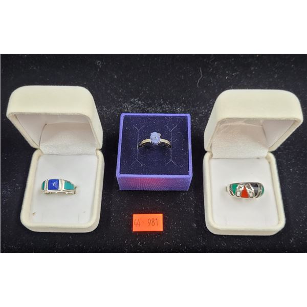 Sterling Silver Ring Lot