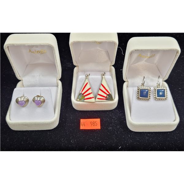 Sterling Silver Earring Lot