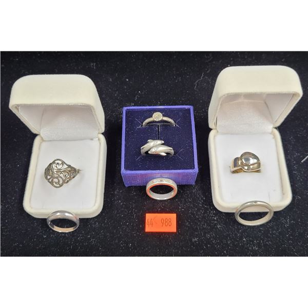 Sterling Silver Ring Lot