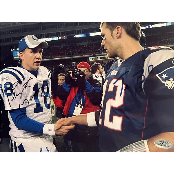 Tom Brady / Peyton Manning signed photo