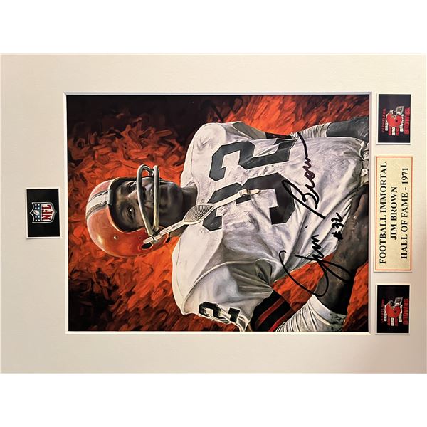Jim Brown signed photo