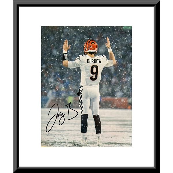 Cincinnati Bengal Quaretback Joe Burrow signed photo