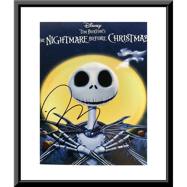 The Nightmare Before Christmas Tim Burton signed photo