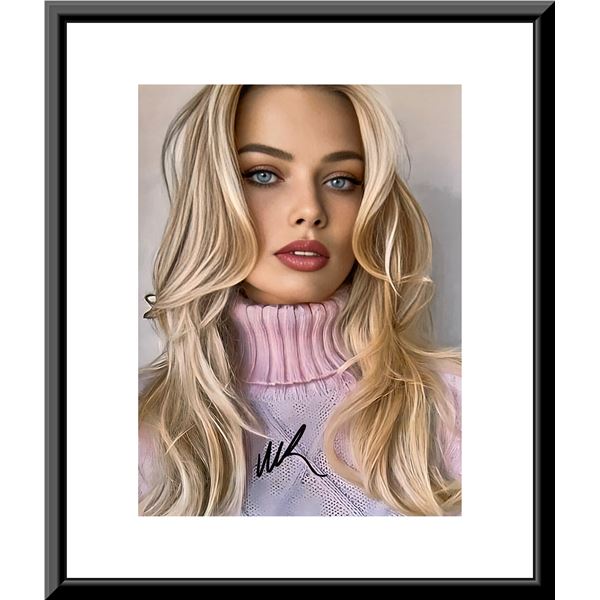 Margot Robbie signed photo