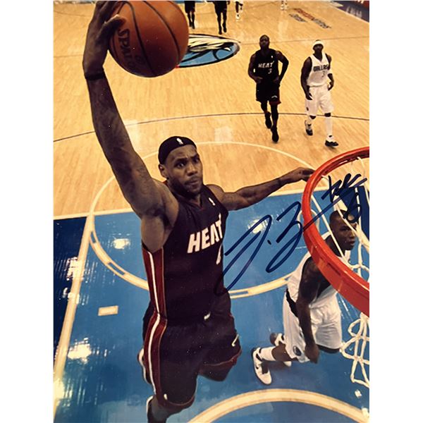 LeBron James signed photo