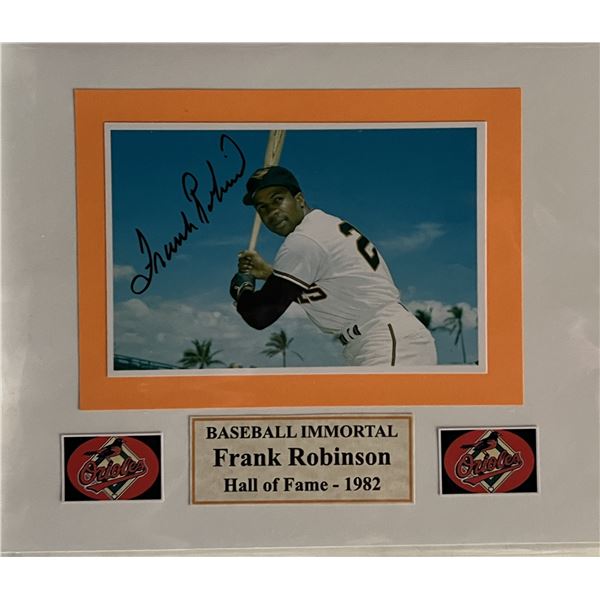 Frank Robinson signed photo