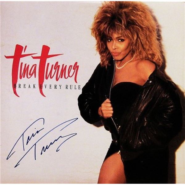 Tina Turner signed "Break Every Rule" album