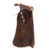 Image 8 : Montana Buffalo Hide Batwing Tooled Chaps