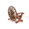 Image 8 : Authentic Wagon Wheel Wooden & Forged Iron Settee
