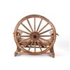 Image 9 : Authentic Wagon Wheel Wooden & Forged Iron Settee