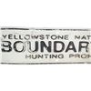 Image 5 : Early Yellowstone National Park Boundary Line Sign