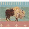 Image 3 : Montana Buffalo Oil on Canvas by Melanie Markovich