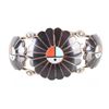 Image 15 : Zuni L/L Dickson Silver Inlay Mosaic Jewelry c1960